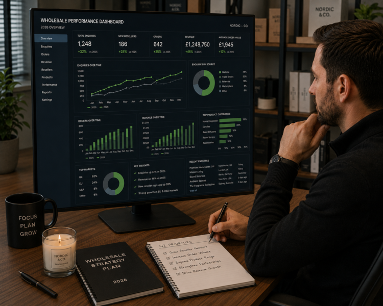 Wholesale brand manager tracking directory listing performance metrics dashboard office 2026
