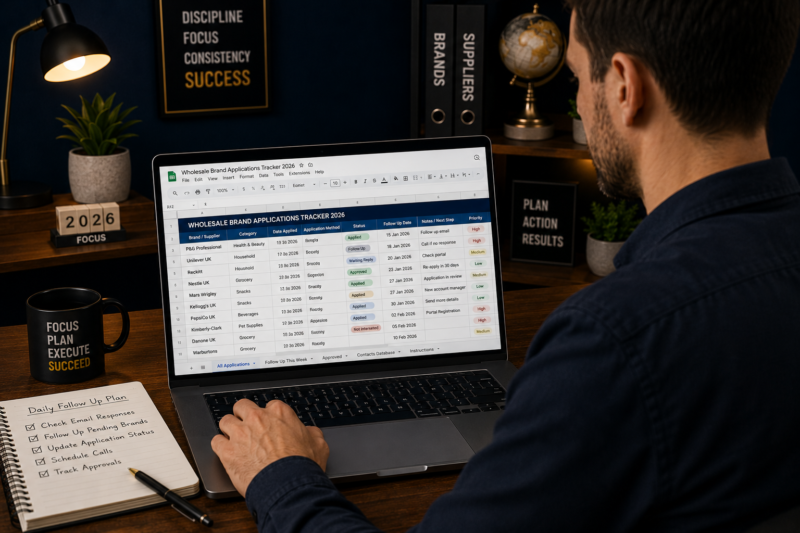 Wholesale brand approval process follow up schedule Amazon FBA eBay sellers 2026