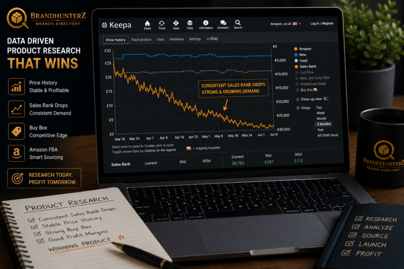 Keepa graph analysis product research wholesale Amazon FBA sales rank drops 2026