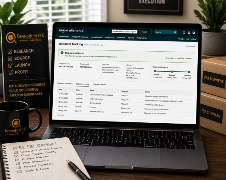 Amazon FBA shipment tracking Seller Central inventory received fulfilment centre 2026