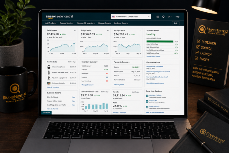 Amazon FBA Seller Central Complete Beginners Walkthrough Dashboard Guide 2026