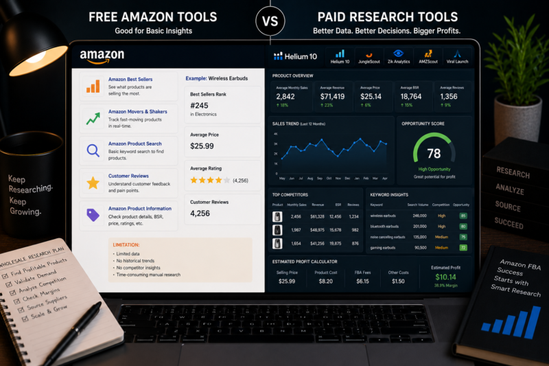 Free vs Paid Amazon FBA Tools Complete Comparison Guide 2026 Which Do You Need