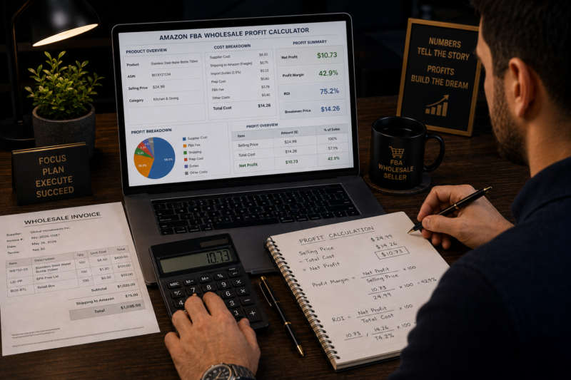 How to Calculate True Amazon FBA Profit Margin Wholesale Business Finance Guide 2026