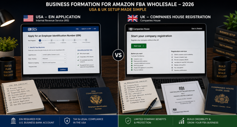 Amazon FBA business registration LLC sole trader USA UK Companies House registration 2026