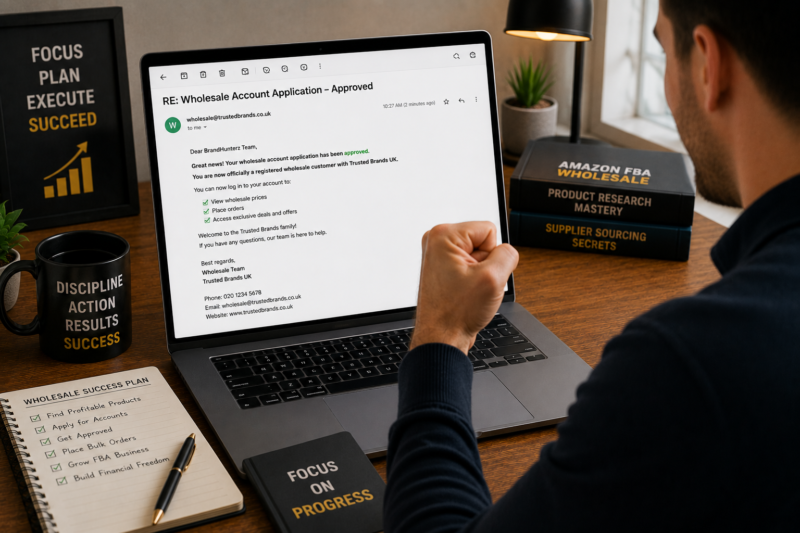 Wholesale Account Approved Amazon FBA Follow Up Strategy Success