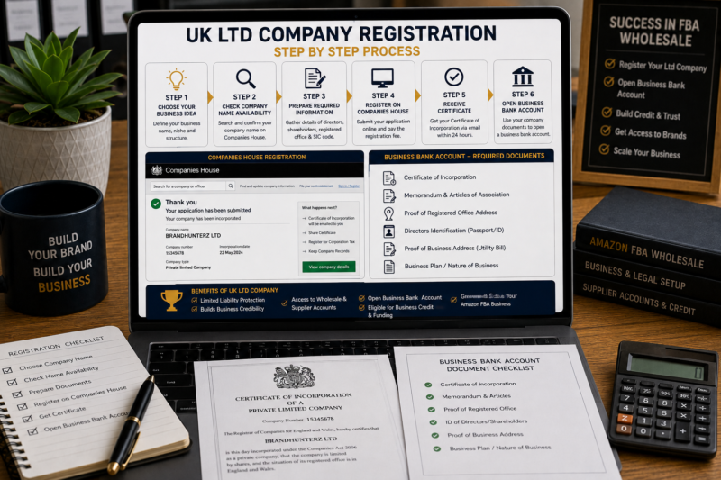 UK Ltd Company Registration Process Step by Step Companies House Amazon FBA