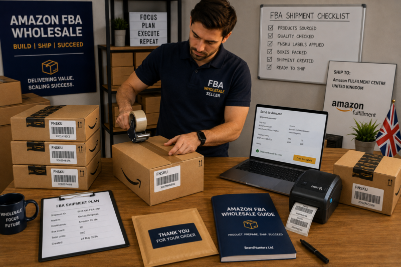 Amazon FBA Shipment Process Wholesale Seller Send Inventory Fulfilment Centre