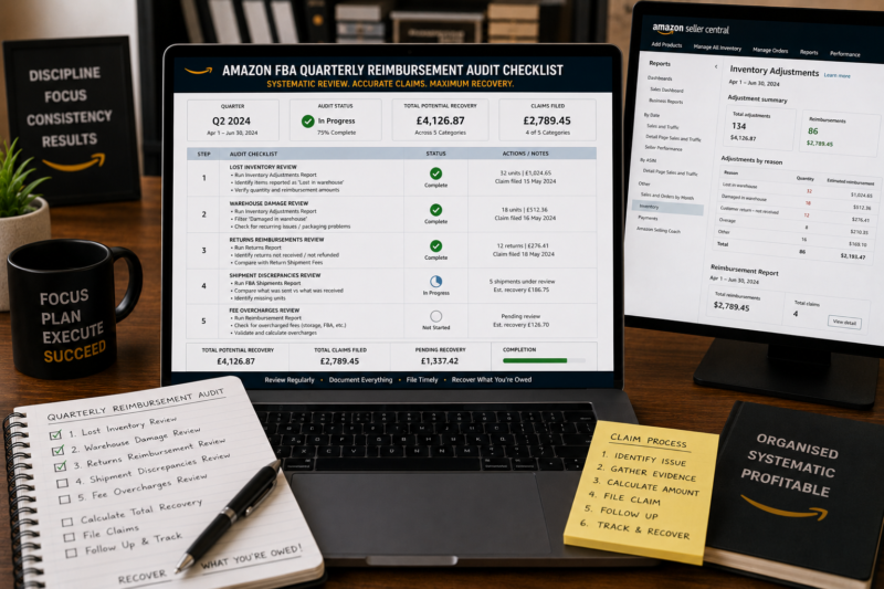 Amazon FBA Reimbursement Audit Quarterly Checklist Wholesale Seller Recovery