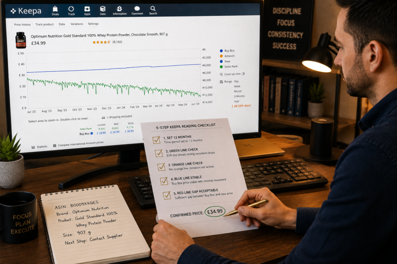 Amazon FBA Seller Correctly Reading Keepa Graph Avoiding Common Mistakes Product Research