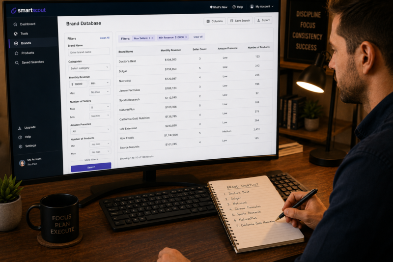 How to Use SmartScout Find Wholesale Brands Amazon FBA Complete Research Guide