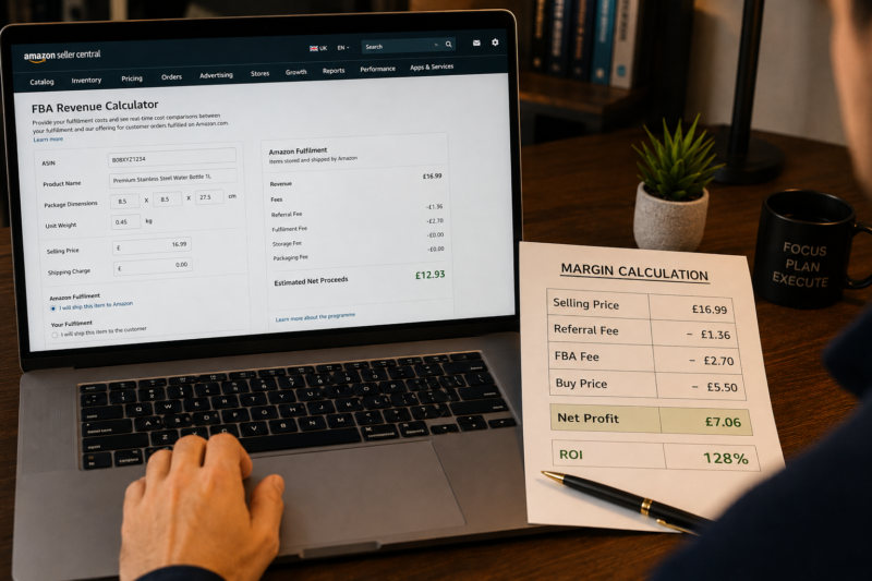 How to Calculate Amazon FBA Fees Profit Margins Before Ordering Wholesale Guide
