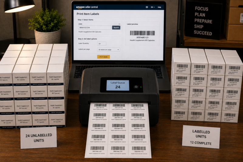 How to Label Products Amazon FBA FNSKU Barcodes Prep Requirements Complete Guide Wholesale
