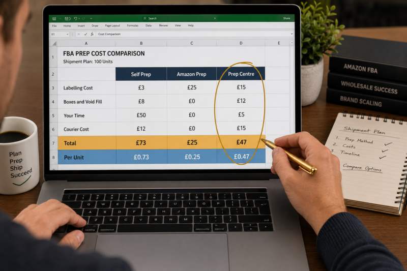 How to Choose Between Amazon Prep Self Prep Third Party Prep Centre FBA Shipments Wholesale Guide