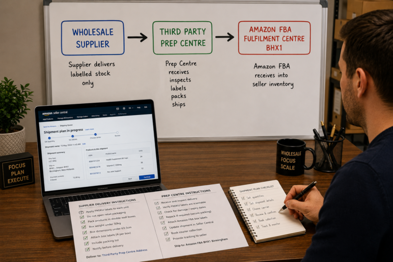 How to Ship Wholesale Stock Supplier Directly to Amazon FBA Third Party Prep Centre Guide Wholesale