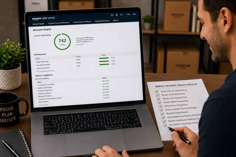 How to Check Amazon Seller Account Health Complete Guide FBA Wholesale Sellers