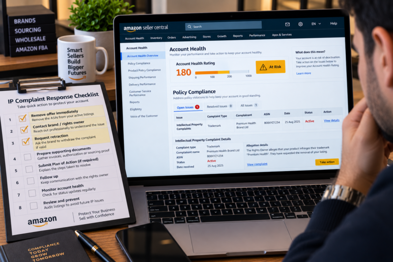 Amazon Intellectual Property Complaints How to Respond Protect Your Account Wholesale FBA Sellers Guide