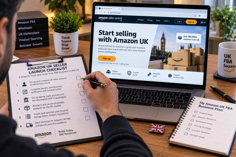 How to Start Selling on Amazon UK Complete Beginners Guide Wholesale FBA