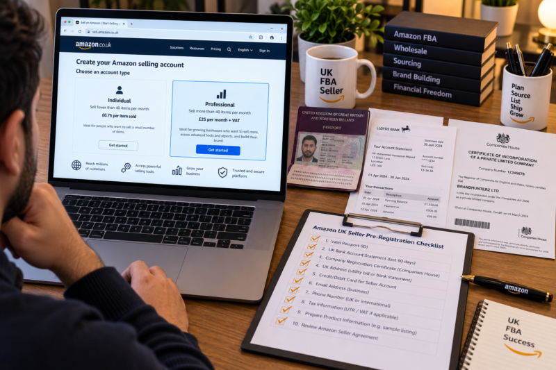 How to Register as an Amazon UK Seller Step by Step Guide Wholesale FBA