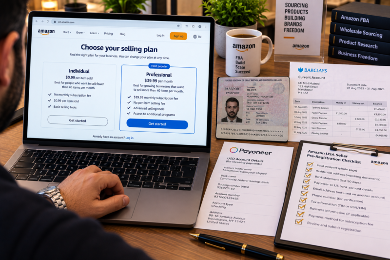 How to Register as an Amazon USA Seller Step by Step Guide Wholesale FBA