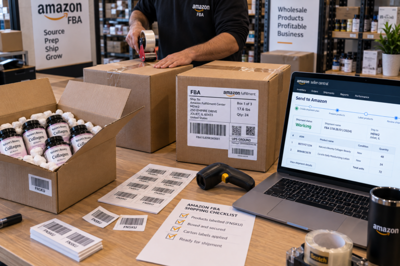 How to Send Stock to Amazon USA FBA Complete Inbound Shipping Guide Wholesale Sellers