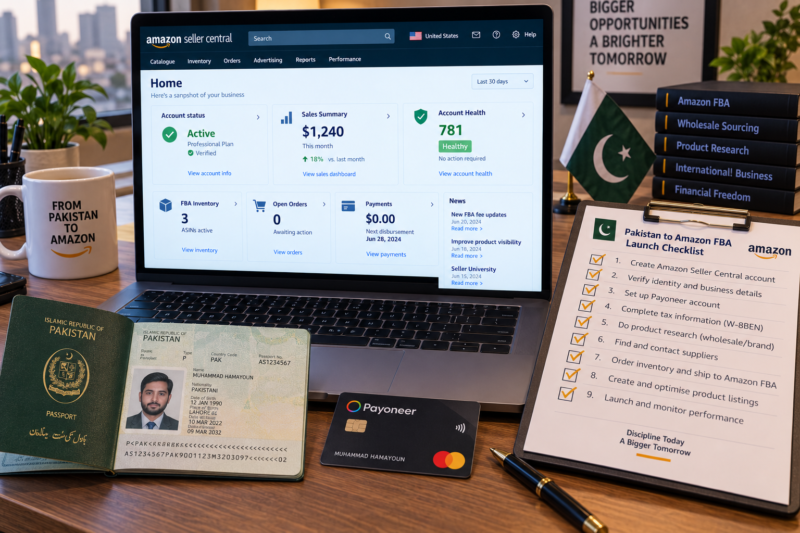 How to Sell on Amazon from Pakistan Complete FBA Wholesale Guide