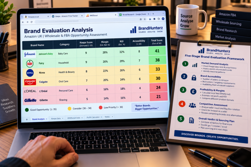 How to Evaluate Any Wholesale Brand for Amazon FBA Complete Framework Guide
